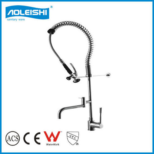 Commercial kitchen spring loaded kitchen sink mixer tap faucets