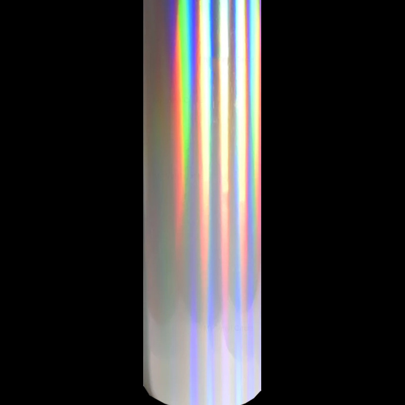 100mic Eco-Solvent Printable Holographic Self Adhesive Vinyl Rainbow Adhesive Vinyl Roll for Digital Printing Hologram Vinyl