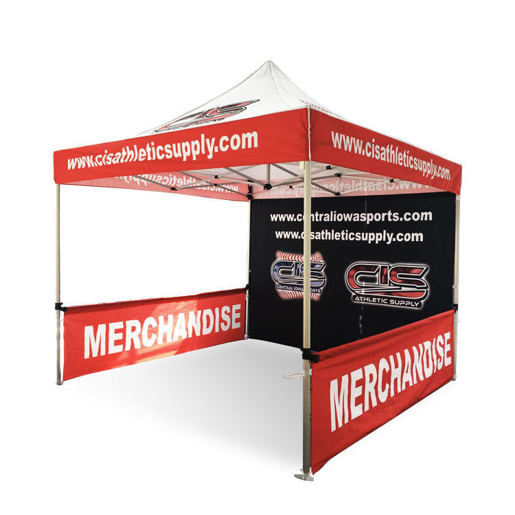 Industrial commercial gazebo tent 3 x 6 with sidewall for market trade show tent