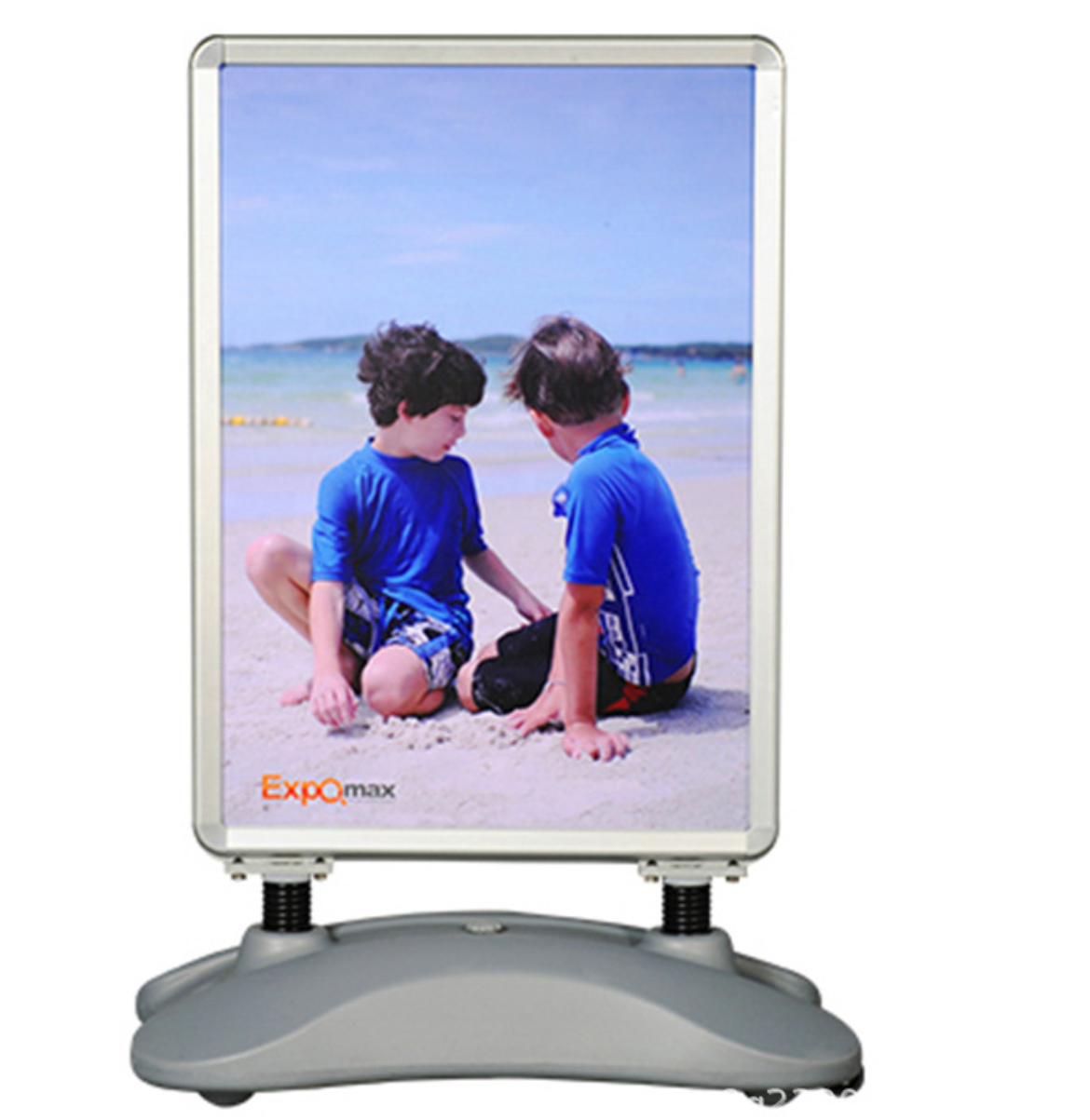 AOLI A0 Outdoor double side aluminum wheel board water base display snap frame poster stand