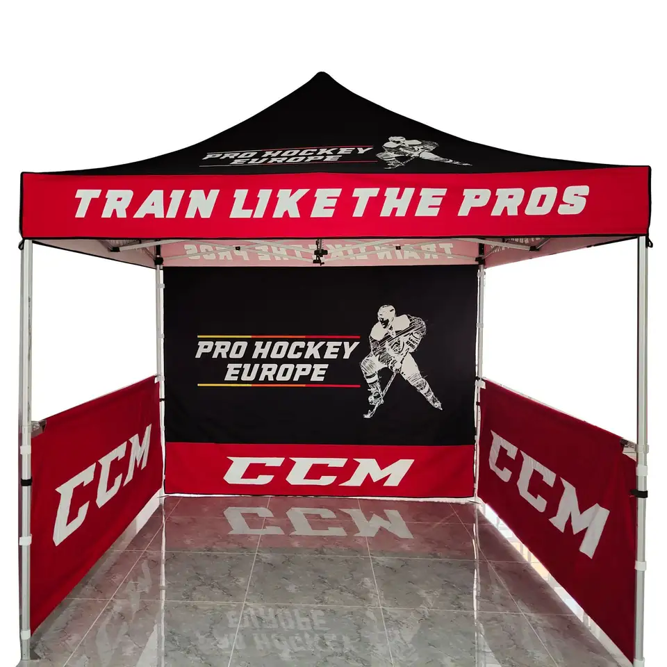 Custom Logo Design Trade Show Heavy Duty Folding Tents 10X15 Pop Up Canopy Tent Market Promotional Gazebo