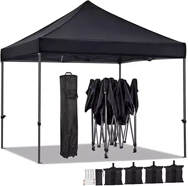 waterproof 10x10 canopy folding tent with logo camping 10x20 pop up canopy custom ez up metal frame trade show tent