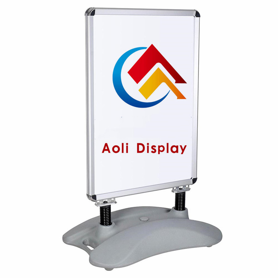 A1 Water base outdoor sign board movable pavement sign poster stand