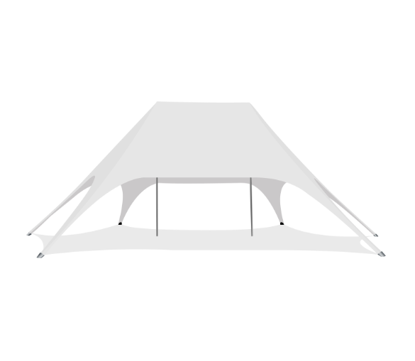 Wedding Double Pole Star tent Surfing Star Shade Tent for Camping