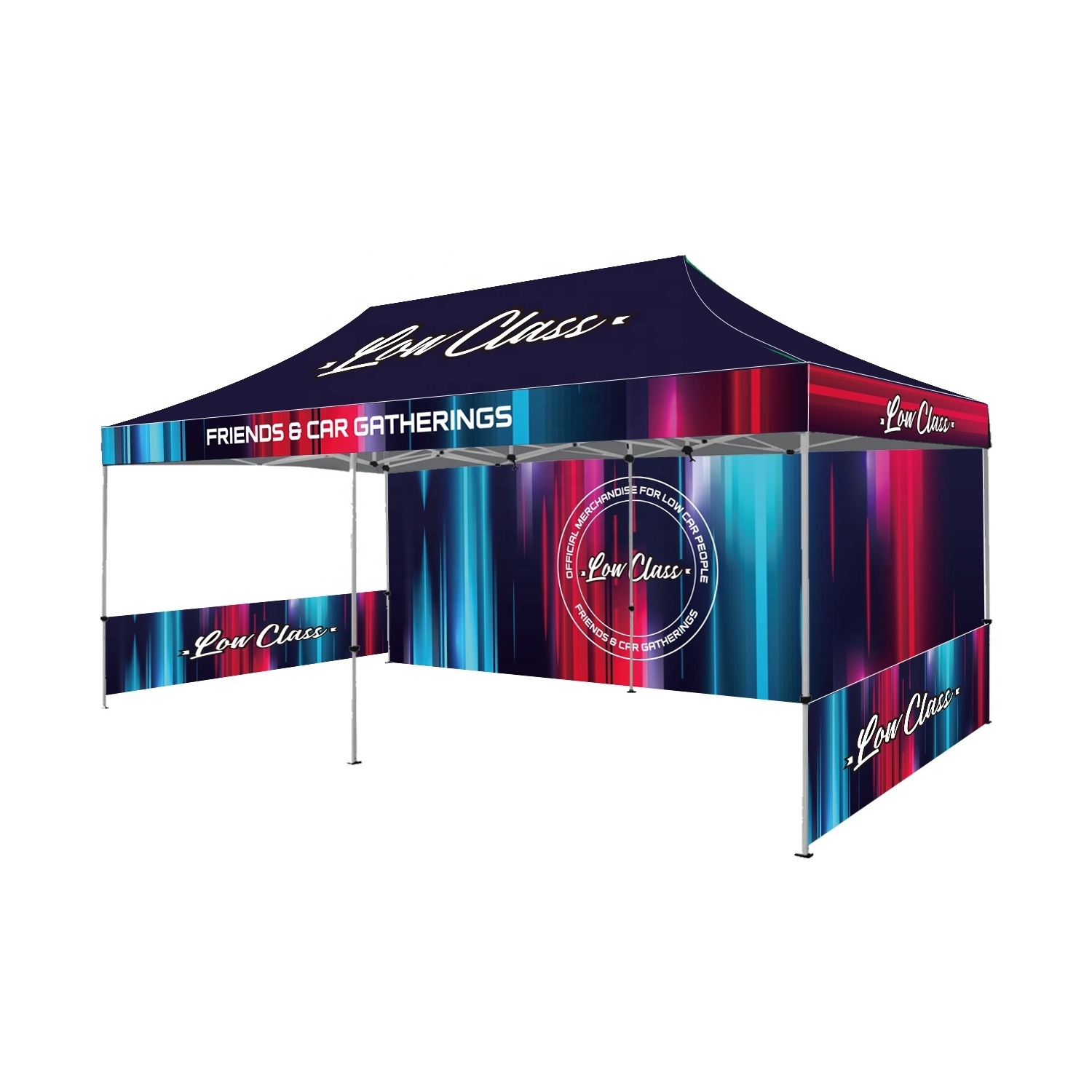 10x20 Canopy Waterproof Outdoor Party Tent with Removable Walls and Wheeled Bag