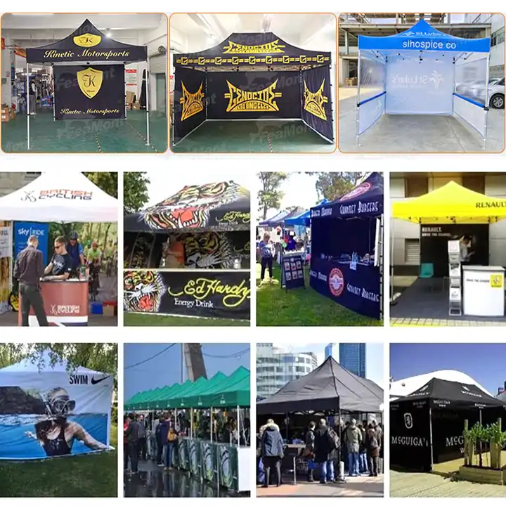 Custom Service Outdoor Waterproof 3x3 Folding Tent Gazebo 10x10ft Pop Up Canvas Tent Trade Show Tent