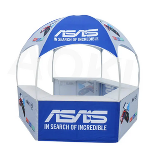 AOLI hot sale Dome kiosk tents trade show hexagon promotional collapsible booth kiosk tent