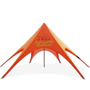 Custom Outdoor Large Single Pole Camping Spider Tent Beach Party Events Star Canopy Tent