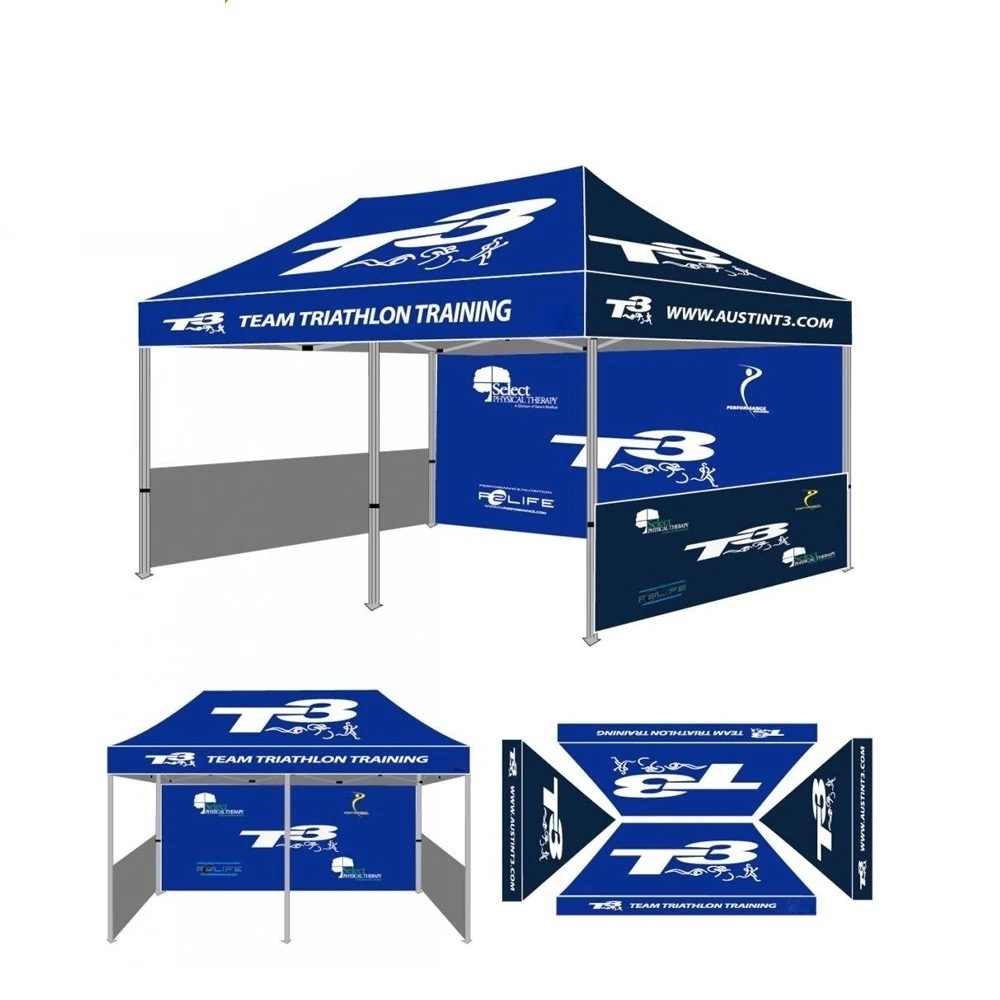 AOLI Folding 10x10 10x15 10x20 Canopy Gazebo Waterproof Custom Printing Aluminum Trade Show Tent Pop Up Commercial Tent Canopy