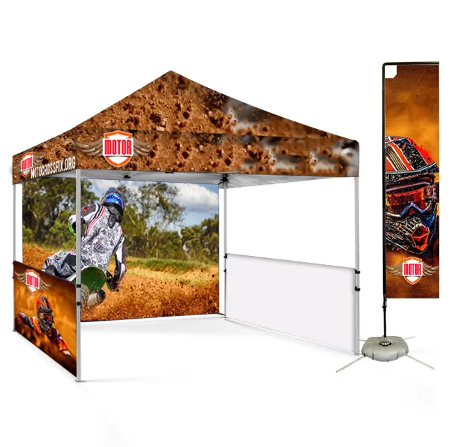 Custom Printed 10x20 Commercial Trade Show Tent Easy Collapsible Pop up Canopy