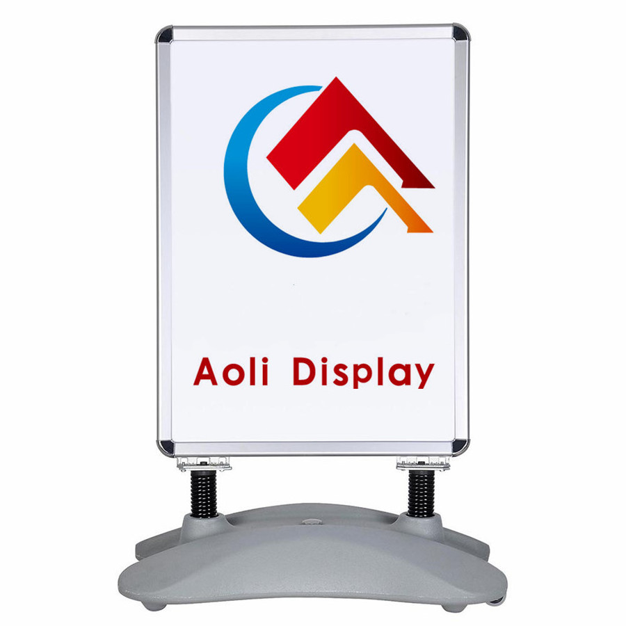 A1 Water base outdoor sign board movable pavement sign poster stand