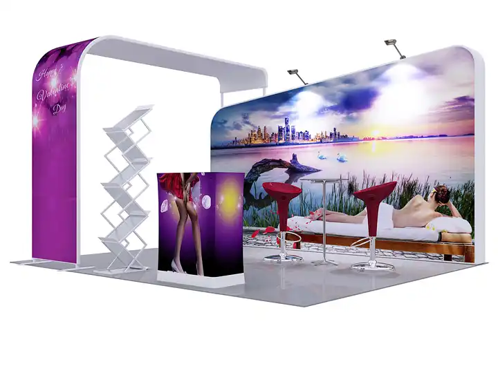 Hot sale 10ft portable trade show standard exhibition booth 3x3 display stands