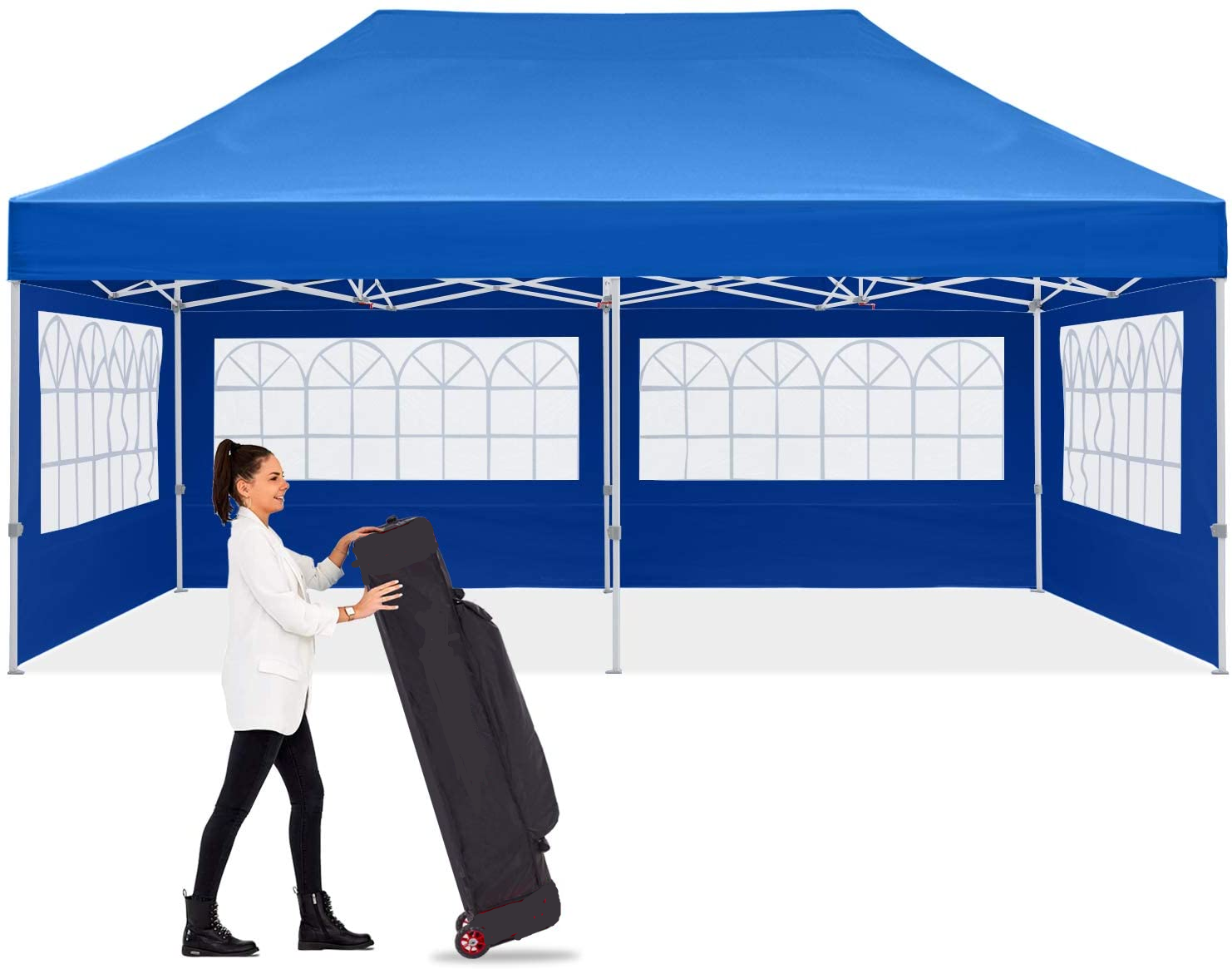 10x20 Food Vendor Tent With Yarn Wall Gazebo Canopy Tent