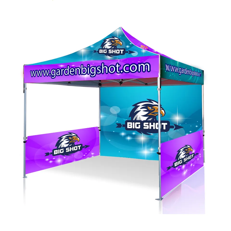 AOLI Folding 10x10 10x15 10x20 Canopy Gazebo Waterproof Custom Printing Aluminum Trade Show Tent Pop Up Commercial Tent Canopy