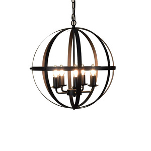 Industrial Pendant Lighting Fixture Flexible Chandelier Hanging Rustic 5 Light Flush Mount Ceiling Pendant Lamp