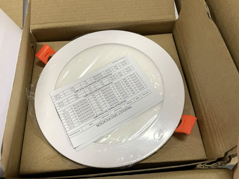 6 Inch 5CCT Slim LED Recessed Ceiling Light with Junction Box 2700K/3000K/3500K/4000K/5000K Optional 12W Eqv 110W