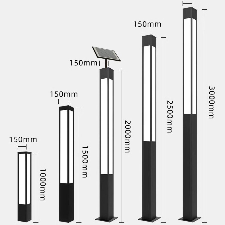 Lumind garden lights outdoor lawn luminaire exterior IP65 waterproof led lamp pole light outdoor bollard lights