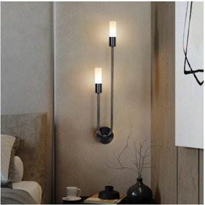 Postmodern Light Luxury Wall Lamp Hotel Living Room Background Wall Aisle Creative Staircase Bedroom Bedside Lamp Wall Lamp