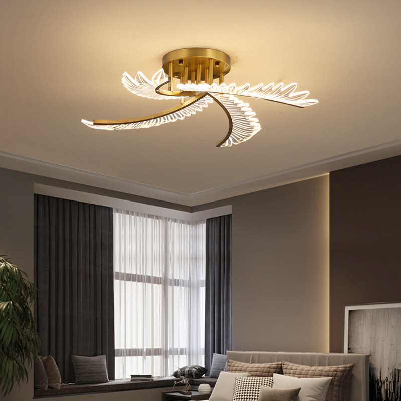 Creative acrylic living room light Nordic personalized  bedroom ceiling light LED minimalist modern study dining room light