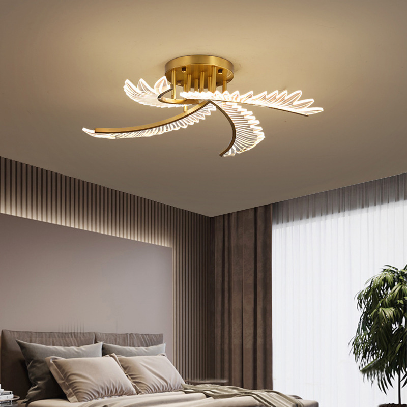 Creative acrylic living room light Nordic personalized  bedroom ceiling light LED minimalist modern study dining room light