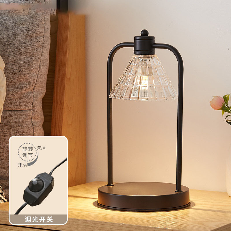 Luxury Candle Warmer Lamp Fragrance Decor Bedside Circle Desk Lamp Candle Warmer