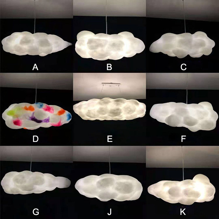 lighting chandelier modern multicolor light chandelier pendant lamp cloud shape of cloth art creative kid pendant light fixtures