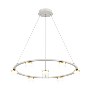 Nordic living room luxury dining room bedroom showroom golden round ring light chandelier