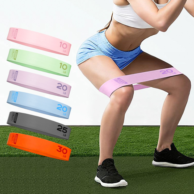 Aolikes Travel Bag Exercise Home Workout Resistance Loops Flexibility Equipment Stretching Elastic Leg Yoga Squat Gym Mini Bands