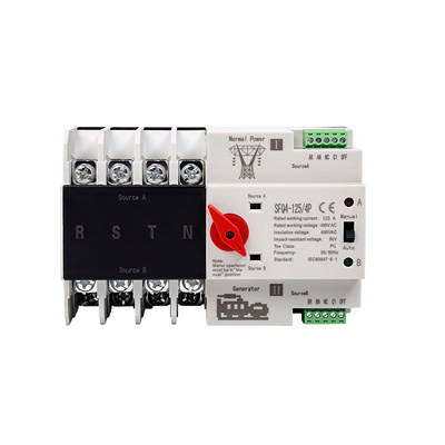 ATS  Automatic Transfer Switch 16A 20A 25A 32A 40A 50A 63A 2P 3P 4P For Solar System isolator switch