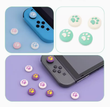 for Nintendo Switch Lite Cat Paw Analog Thumb Grip for Swith NS Controller Joystick Cap