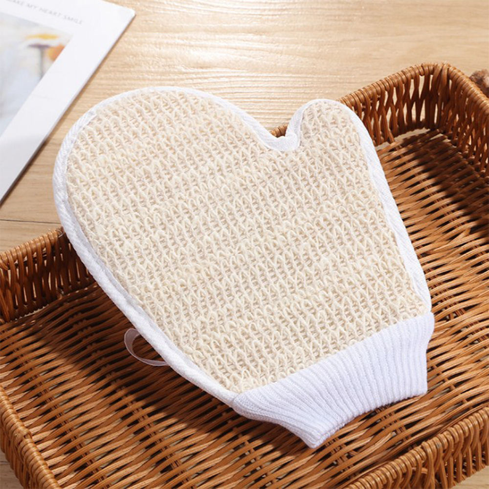 25.5g Single Sisal Bath Mitt Exfoliating Bath Gloves For Shower Skin Care Body Scrubber Remove Dead Skin