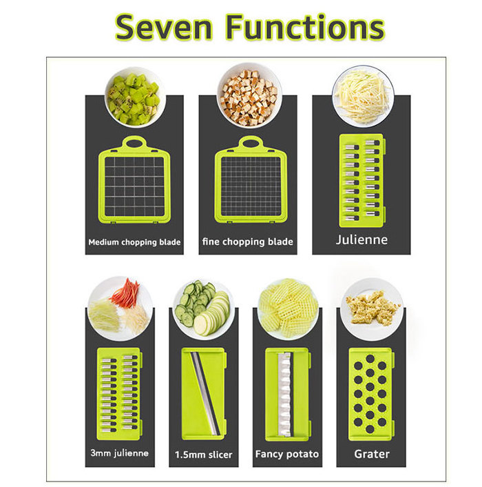 Wholesale Multi-functional  Amazons Manual Kitchen Gadgets Accessories Potato Grater Salad Vegetable Cutter Slicer