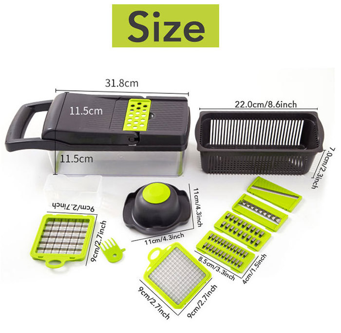 Wholesale Multi-functional  Amazons Manual Kitchen Gadgets Accessories Potato Grater Salad Vegetable Cutter Slicer