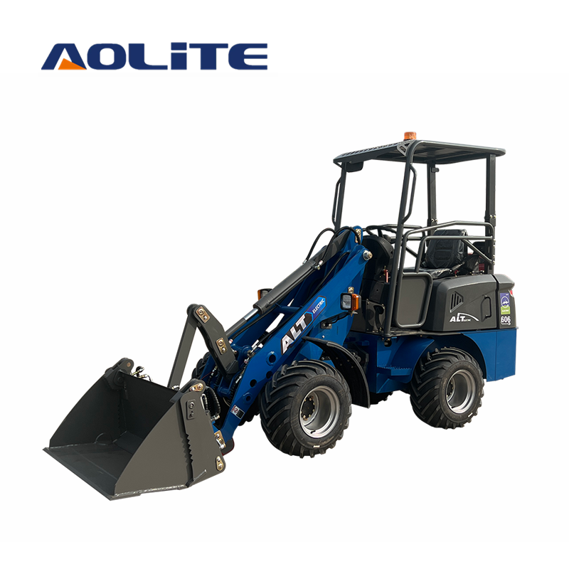 AOLITE 606 small articulated pure electric loader small shovel loader elektrische minilader for farm work