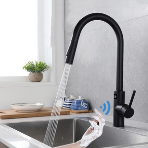 Kitchen Infrared Intelligent Faucet Stainless Steel Touchless Faucet Frap Kitchen Faucet Extendable Temperature Smart Water Tap