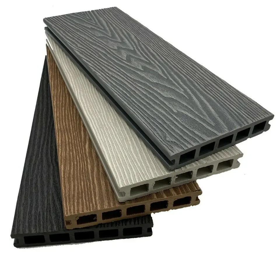 AOLONG 3d Embossed Wood Grain Wpc Decking Patio Wpc Water-proof Flooring Timber Outdoor Wood Plastic Composite Decking