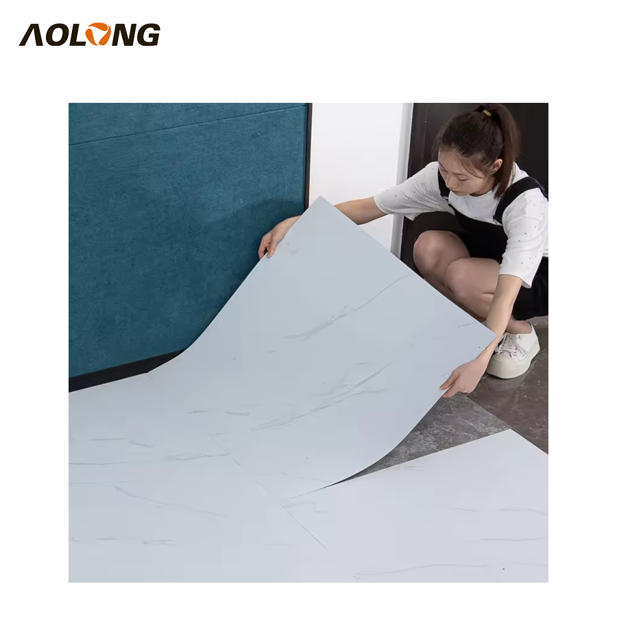 AOLONG PVC Self Adhesive 2.0mm PVC Vinyl Wood Grain Floor Flooring Planks For Living Room