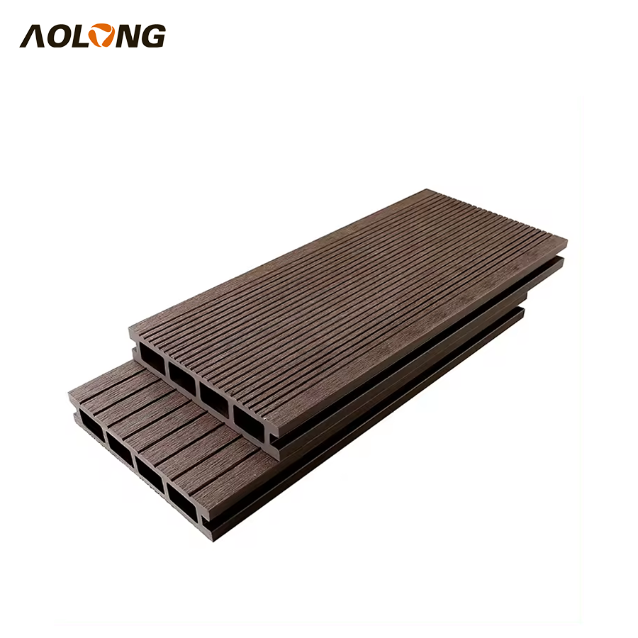 AOLONG 3d Embossed Wood Grain Wpc Decking Patio Wpc Water-proof Flooring Timber Outdoor Wood Plastic Composite Decking