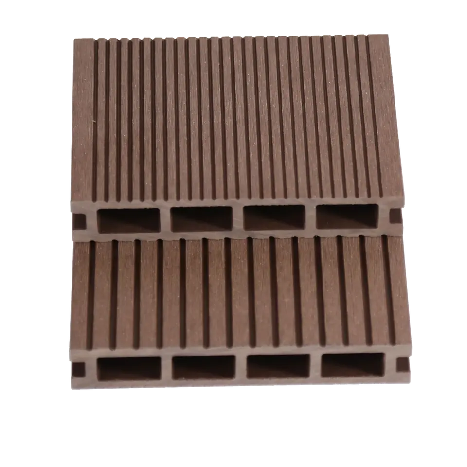 Outdoor Decking Flooring Wood Plastic Composite Decking Solid Floor,  Wpc Wood Decking