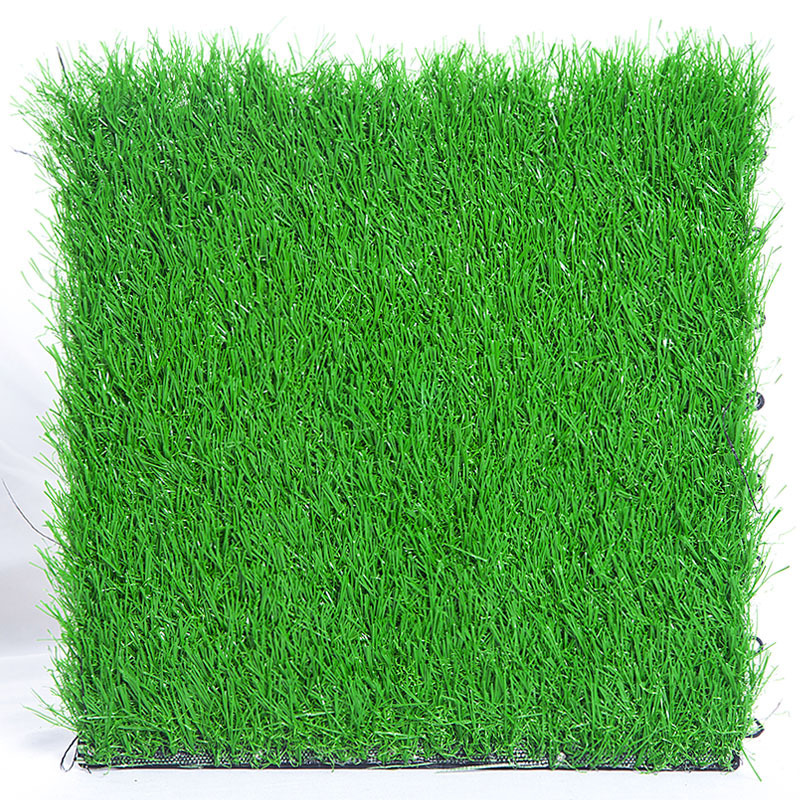 WPC Outdoor Garden Interlocking Artificial Grass plastic base Outdoor diy tile Natural Grass Faux Lawn WPC Tiles