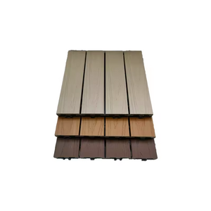 Traditional Design WPC Co-extrusion Vinyl Plank Flooring Click Lock DIY Interlocking Deck Tiles Garden Wood Deck Tiles Outdoor