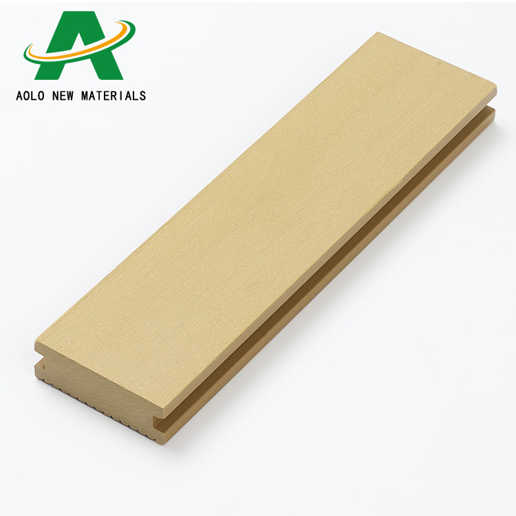 Durable solid plastic composite flooring white oak floor anti-UV WPC decking outdoor courtyard landscape garden lath