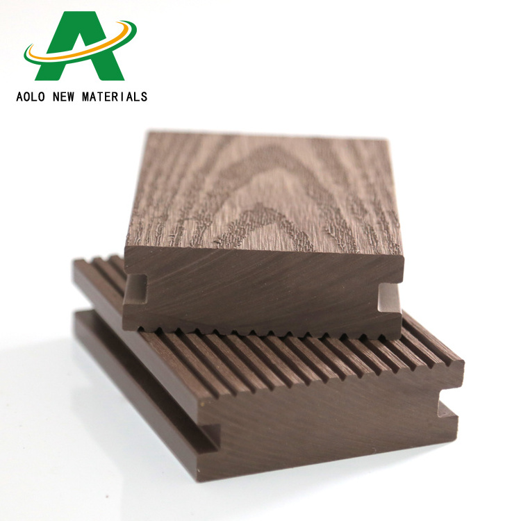 Durable solid plastic composite flooring white oak floor anti-UV WPC decking outdoor courtyard landscape garden lath