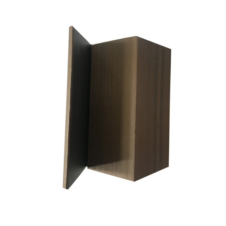 Co-extrusion WPC Exterior Wall Cladding Used End Capping WPC Decking Corners Wood Plastic Composite Wall Panel Edge Decoration