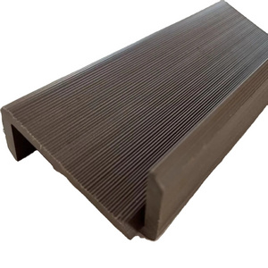 Co-Extrusion WPC Outdoor Decking End Capping Wood Plastic Composite Wall Panels Outdoor Wall Cladding Corners Graphic Design