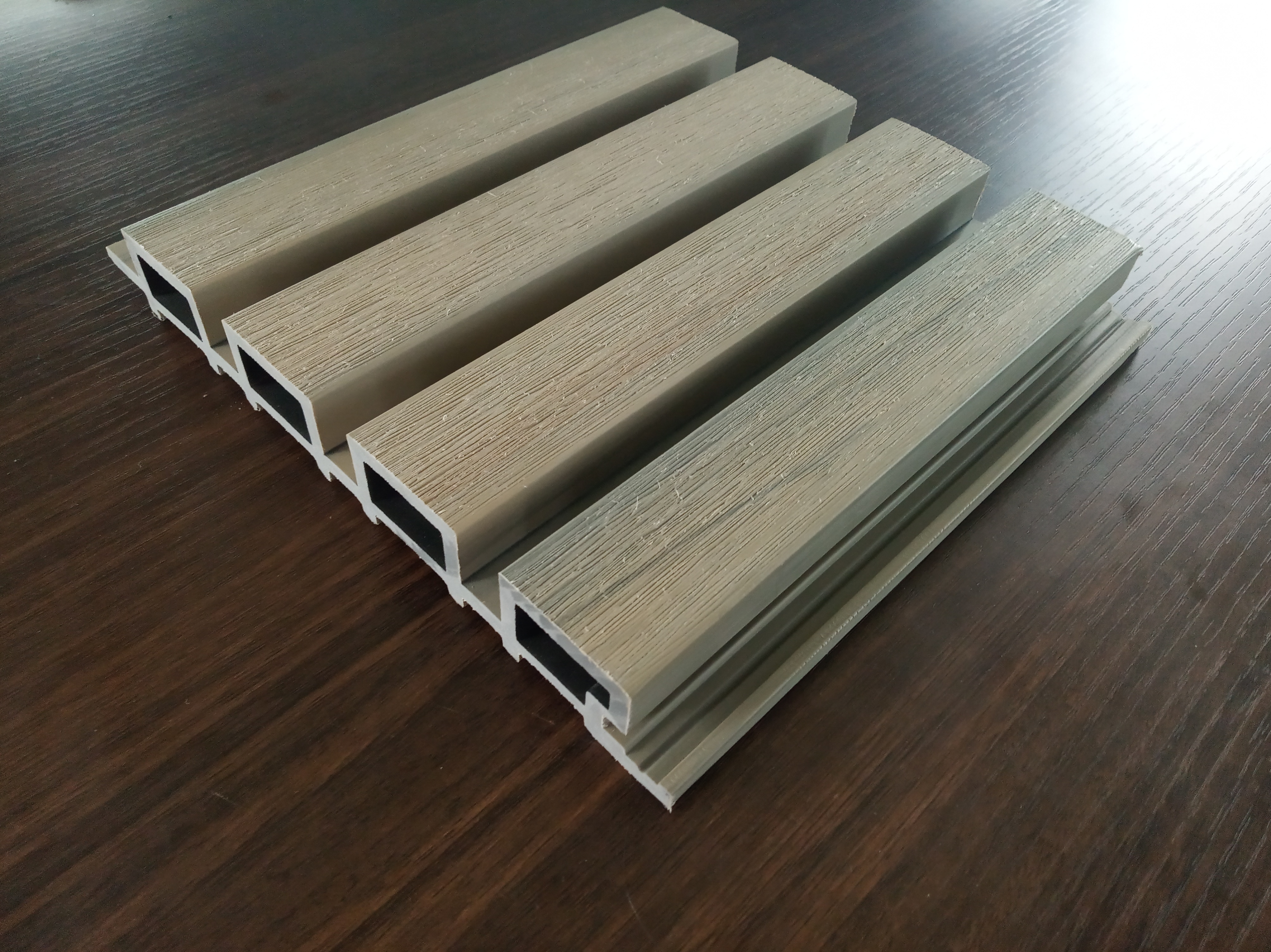 co-extruded WPC wall cladding wood plastic composite plank 219*28 decorative exterior Wall tiles tongue and groove ceiling