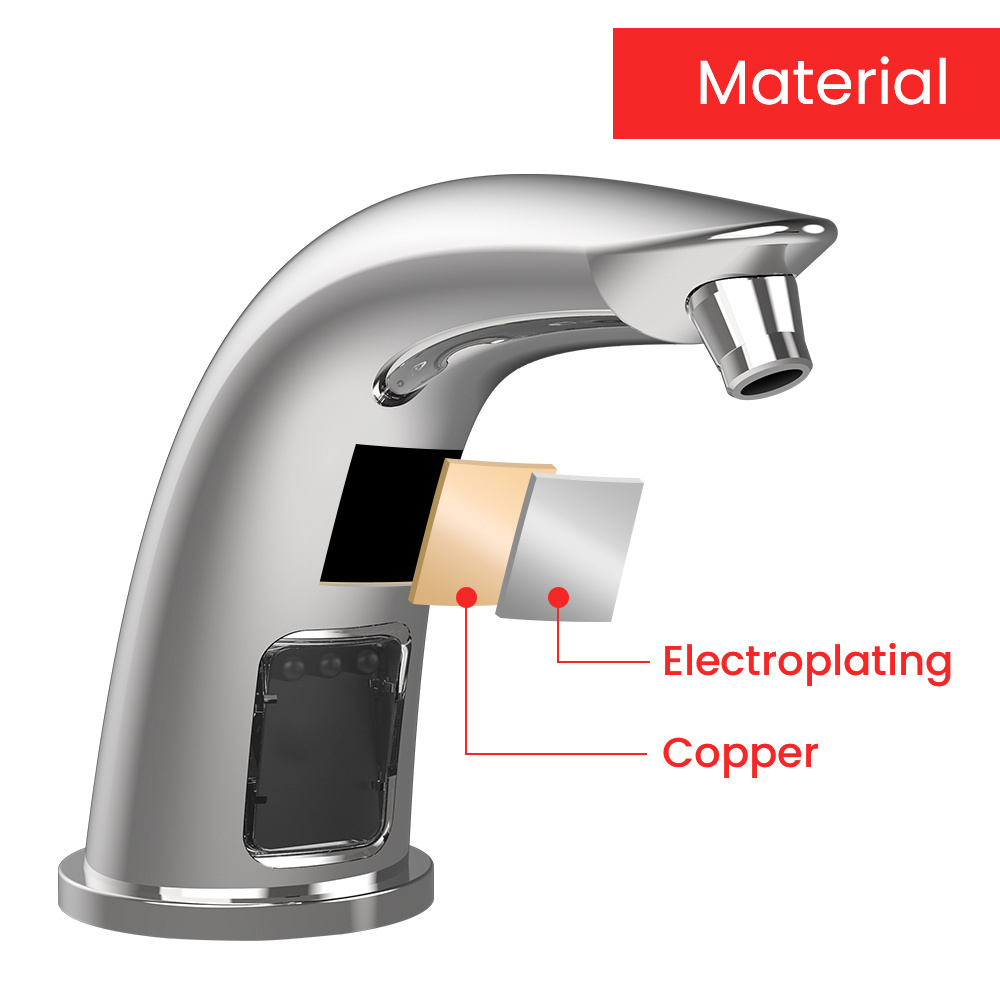 2023 Hot Sales Counter Mounted Automatic Faucet Soap Dispenser Foam Soap Dispenser For Bathroom