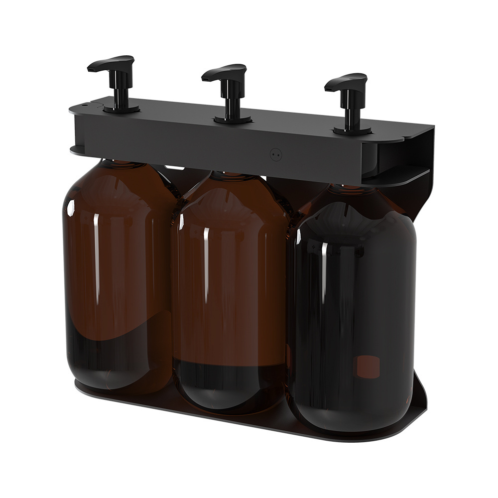 Bottle Clamp Wall Mounted Self-Adhesive Shower Gel Shampoo Holder Liquid Soap Holder Shower Gel Holder