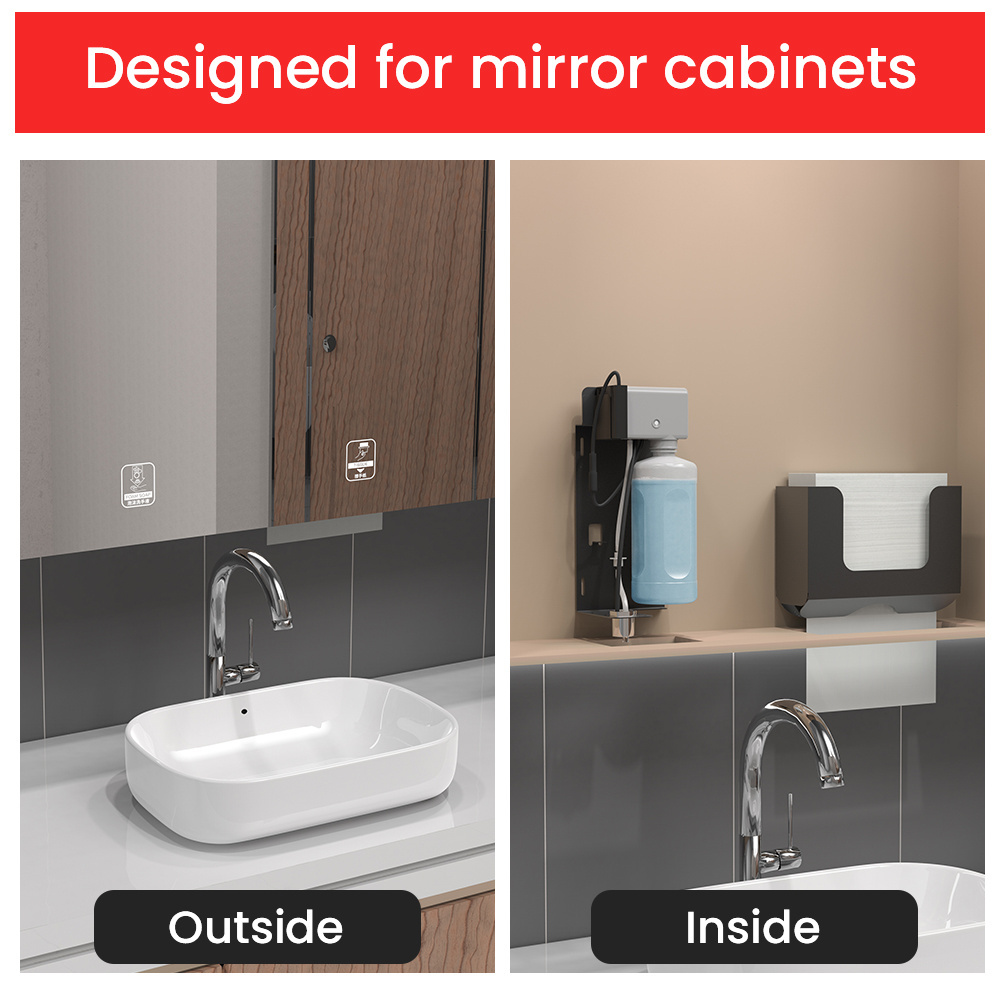 New Arrival Automatic Soap Dispenser Touchless With Mirror Cabinet Dedicated Wall Mounted Soap Dispenser