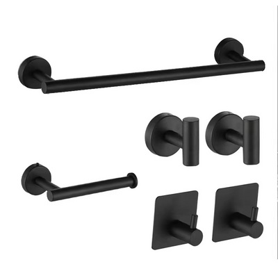 Wholesale Stainless Steel Wall Mounted Towel Rack Hangable Bathroom Double Rod Towel Rack